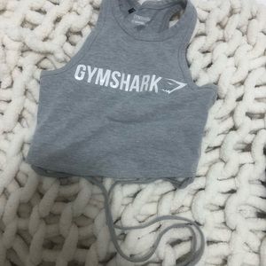 Gymshark gray crop top